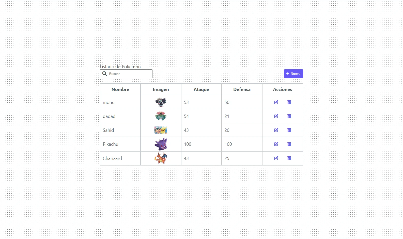 Pokemon-creating web application